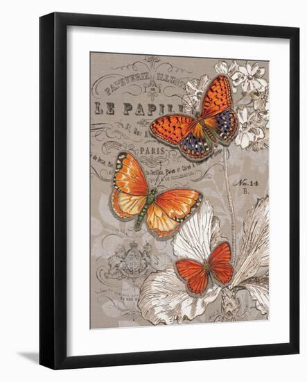 Linen Trio Ivory-Chad Barrett-Framed Art Print