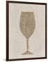 Linen Wine 1-Kimberly Allen-Framed Art Print