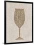 Linen Wine 1-Kimberly Allen-Framed Art Print