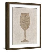 Linen Wine 1-Kimberly Allen-Framed Art Print