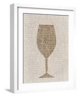 Linen Wine 1-Kimberly Allen-Framed Art Print