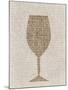 Linen Wine 1-Kimberly Allen-Mounted Art Print