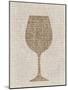 Linen Wine 3-Kimberly Allen-Mounted Art Print