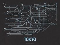 Tokyo (Black Licorice & Light Blue)-LinePosters-Serigraph