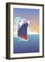 Liner Blue Skies-David Chestnutt-Framed Giclee Print