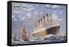 Liner of the White Star Line-Walter Thomas-Framed Stretched Canvas