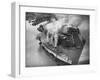 Liner Queen Mary at Southampton-null-Framed Photographic Print