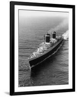 Liner United States Steaming across the Atlantic-Peter Stackpole-Framed Photographic Print