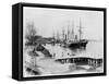 Liners of the Messageries Maritimes at Saigon, circa 1900-null-Framed Stretched Canvas