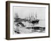 Liners of the Messageries Maritimes at Saigon, circa 1900-null-Framed Giclee Print