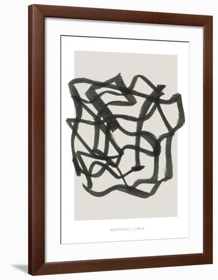 Lines 1-Design Fabrikken-Framed Art Print