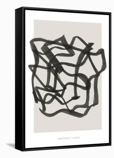 Lines 1-Design Fabrikken-Framed Stretched Canvas