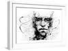 Lines hold the Memories-Agnes Cecile-Framed Art Print