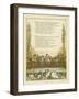 Lines of Verse Illustrated by an Image of People on a Bridge-Thomas Crane-Framed Giclee Print