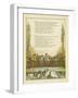 Lines of Verse Illustrated by an Image of People on a Bridge-Thomas Crane-Framed Giclee Print