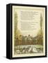 Lines of Verse Illustrated by an Image of People on a Bridge-Thomas Crane-Framed Stretched Canvas