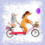 Bicycle Built for Bears-Ling's Workshop-Art Print
