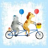 Bicycle Built for Bears-Ling's Workshop-Art Print