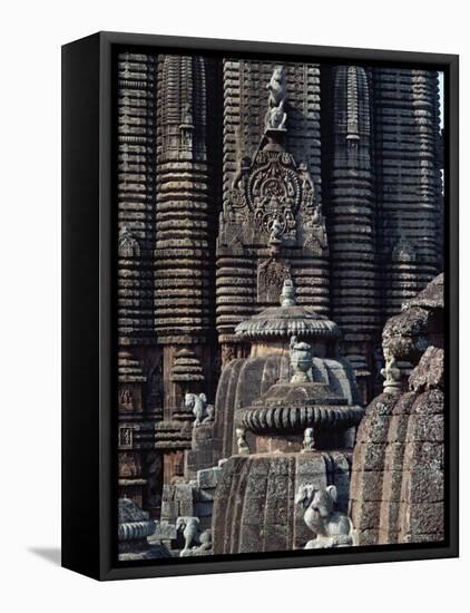 Lingaraja Temple, Bhubaneswar, Orissa State, India-Woolfitt Adam-Framed Stretched Canvas