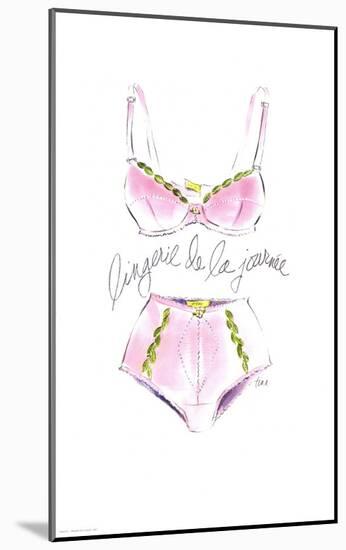 Lingerie de la Journee-Tina-Mounted Art Print