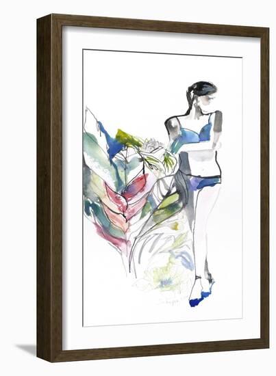 Lingerie Lady-Schuyler Rideout-Framed Art Print