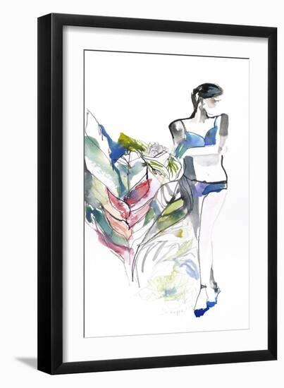 Lingerie Lady-Schuyler Rideout-Framed Art Print