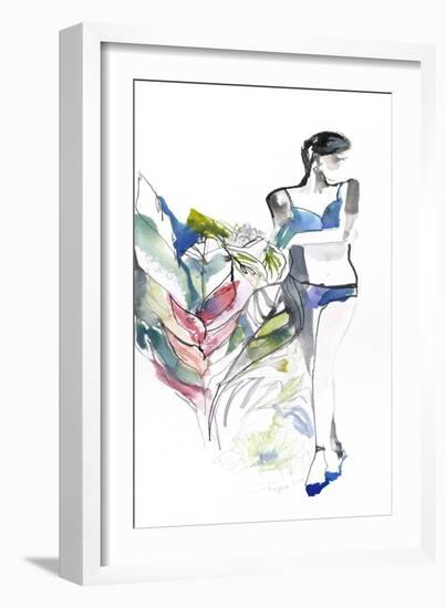 Lingerie Lady-Schuyler Rideout-Framed Art Print