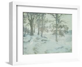 Lingering Oak Leaves-Walter Launt Palmer-Framed Giclee Print