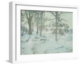 Lingering Oak Leaves-Walter Launt Palmer-Framed Giclee Print