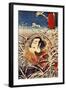 Lingering Snow at Ishiyama-Kuniyoshi Utagawa-Framed Giclee Print