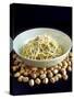 Linguine Al Pistacchio (Linguine with Pistachio Pesto)-Jean Cazals-Stretched Canvas