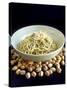 Linguine Al Pistacchio (Linguine with Pistachio Pesto)-Jean Cazals-Stretched Canvas