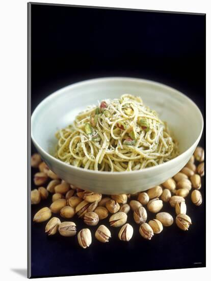 Linguine Al Pistacchio (Linguine with Pistachio Pesto)-Jean Cazals-Mounted Photographic Print