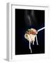 Linguine with a Minced Meat Sauce, Tomatoes and Basil on a Fork-Mark Vogel-Framed Photographic Print