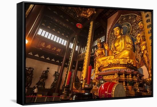Lingyin Temple, Hangzhou, Zhejiang province, China, Asia-Michael Snell-Framed Stretched Canvas