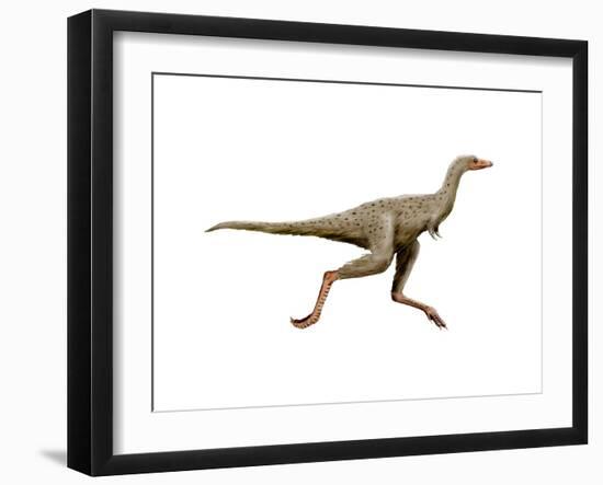 Linhenykus Dinosaur-null-Framed Art Print