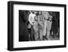 Lining up for food at mealtime in the camp for flood refugees, Forrest City, Arkansas, 1937-Walker Evans-Framed Photographic Print