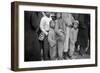 Lining up for food at mealtime in the camp for flood refugees, Forrest City, Arkansas, 1937-Walker Evans-Framed Photographic Print