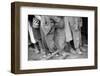 Lining up for food at mealtime in the camp for flood refugees in Forrest City, Arkansas, 1937-Walker Evans-Framed Photographic Print