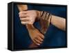 Linked Hands-Tony McConnell-Framed Stretched Canvas