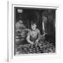 Linking Bed Sprigs-Lewis Wickes Hine-Framed Photo