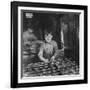 Linking Bed Sprigs-Lewis Wickes Hine-Framed Photo