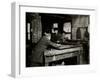 Linking Bed Springs-Lewis Wickes Hine-Framed Photo