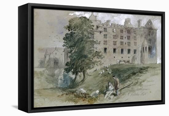 Linlithgow Castle, West Lothian, Scotland, 1845-John Gilbert-Framed Stretched Canvas