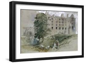 Linlithgow Castle, West Lothian, Scotland, 1845-John Gilbert-Framed Giclee Print