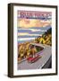 Linn Cove Viaduct - Blue Ridge Parkway-Lantern Press-Framed Premium Giclee Print