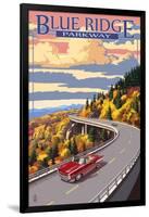 Linn Cove Viaduct - Blue Ridge Parkway-Lantern Press-Framed Art Print