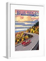Linn Cove Viaduct - Blue Ridge Parkway-Lantern Press-Framed Art Print