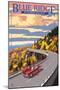 Linn Cove Viaduct - Blue Ridge Parkway-Lantern Press-Mounted Art Print