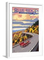 Linn Cove Viaduct - Blue Ridge Parkway-Lantern Press-Framed Art Print